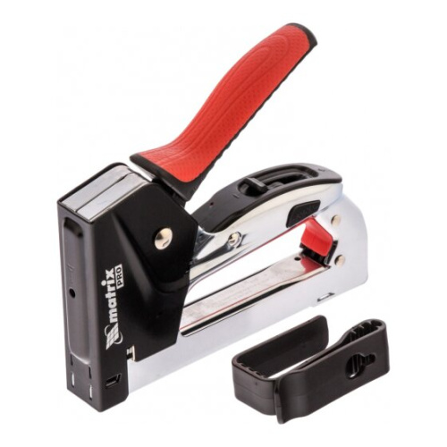 Степлер мебельный MATRIX 40917 стальной, быстрая загрузка