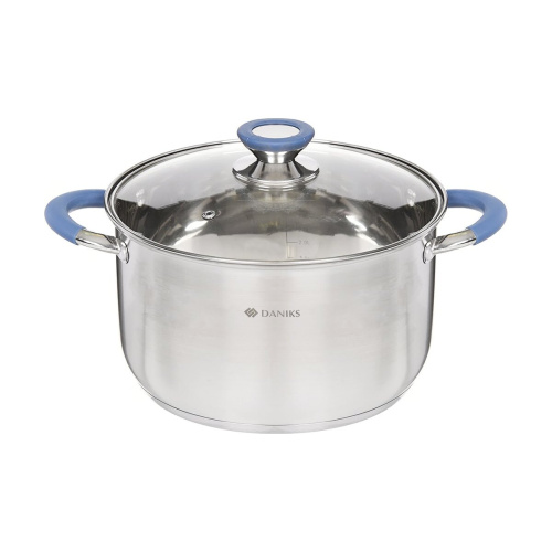 Кастрюля с крышкой Daniks SD-A93-24 Сиена 6.5л