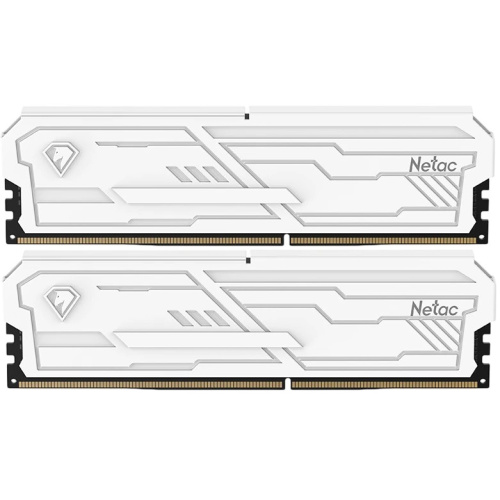 ОЗУ Netac Shadow III, NTSHD4P32DP-32W DDR 4 DIMM 32Gb (16Gbx2) PC25600, 3200Mhz, CL16 White, с рад