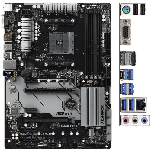 Материнская плата Asrock B450 PRO4 R2.0