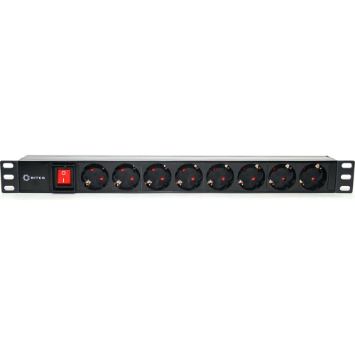 Блок розеток 5bites PDU819P-08 8S/PVC/Switch/1U/19"
