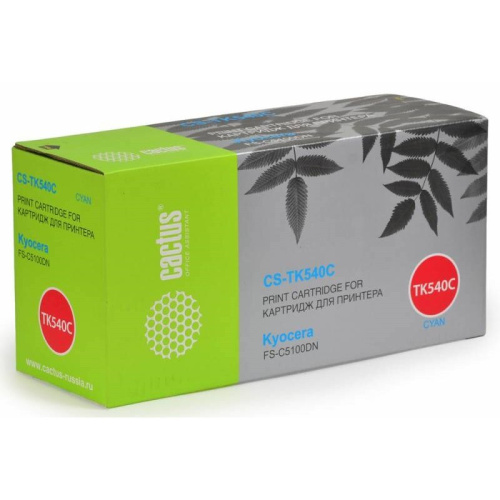 Картридж лазерный Cactus CS-TK540C голубой 4000стр для Kyocera FS-C5100DN