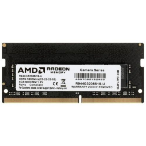 ОЗУ AMD DDR4 4GB 3200Mhz So-DIMM 1.2V  Bulk/Tray R944G3206S1S-UO