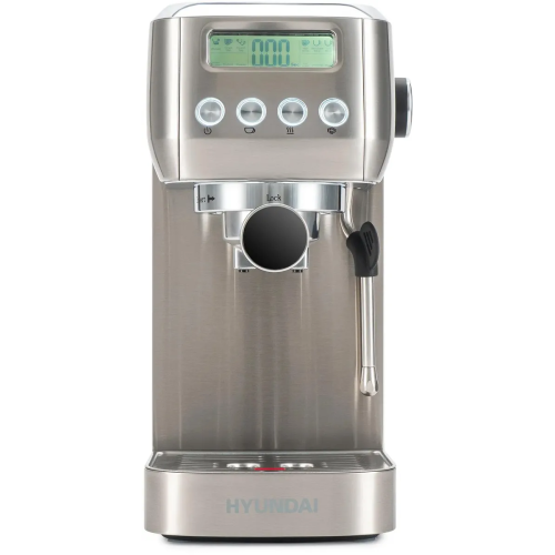 Кофеварка рожковая Hyundai HEM-9990 серебристый