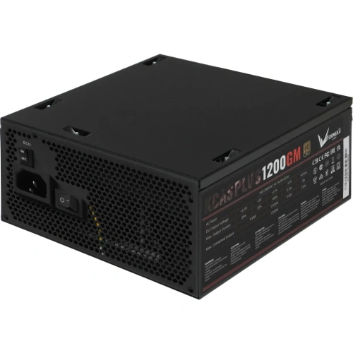 Блок питания Formula V Line KCAS Plus 1200GM, 1200W, ATX3.1/PCIe5.1, APFC, 80+ Gold, 14cm Fan, Full Modular