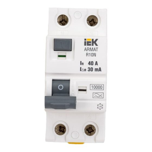 ВДТ IEK Armat R10N AR-R10N-2-040A030 2P 40А 30мА тип A