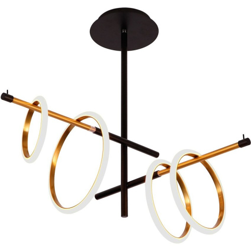 Люстра HIPER H847-0 25 Вт, (белый), черный/золото