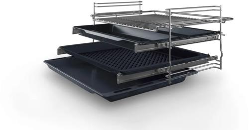 Электрический духовой шкаф Bosch HBJ558YS3Q серебристый