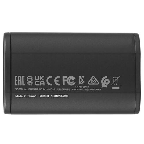 2000 ГБ Внешний SSD ADATA SD810 [SD810-2000G-CBK]