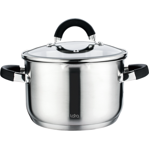 Кастрюля LARA LR02-9003 нерж