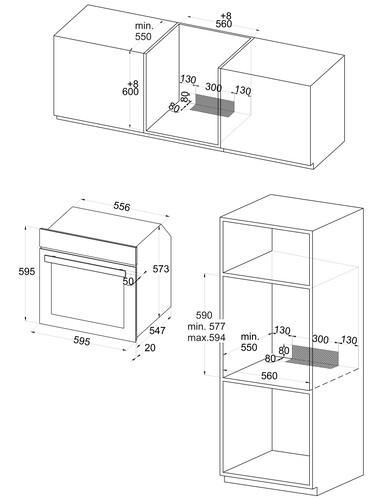 Электрический духовой шкаф Zigmund & Shtain E 149 W белый