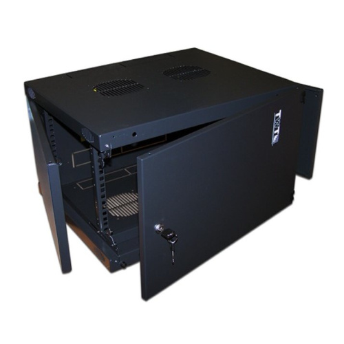 Шкаф коммутационный Lanmaster Next (TWT-CBWNM-18U-6X6-BK) 18U 550x600мм пер.дв.металл черный