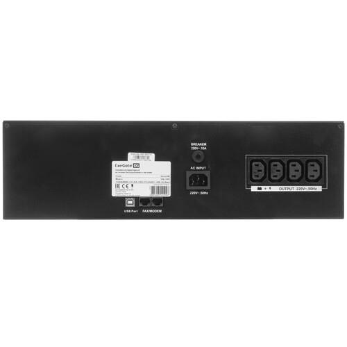 ИБП ExeGate ServerRM UNL-1500.LCD.AVR.С13.RJ.USB.3U