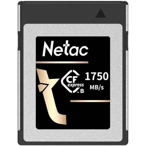 Карта памяти Netac CF2000 CFexpress (NT02CF2000-256G-S) 256GB PCIe Gen 3x2 Type B cards, up to 1750MB/1650MB
