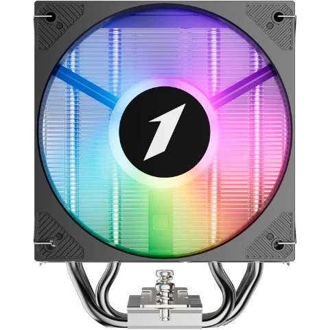 Кулер 1STPLAYER Cryo CY12L Black (CY12L-BK) / 4HPx6mm, single tower, 1x120mm ARGB fan, 750-1900 RPM, 57.6 CFM, 38.2 dBA