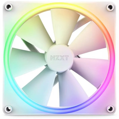 Кулер NZXT F140 RGB Duo (RF-D14SF-W1) (140x140x25mm, 4-pin PWM, 84.75CFM, 36dBA, 1800RPM, White)