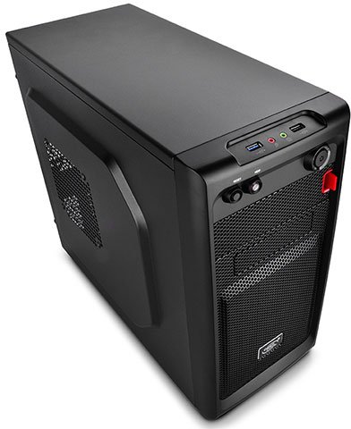 Корпус Deepcool Smarter, mATX, Mini-ITX, Mini-Tower, сталь, без БП, 2xUSB на лицевой панели, 201x365x420 мм, 3.4 кг, черный