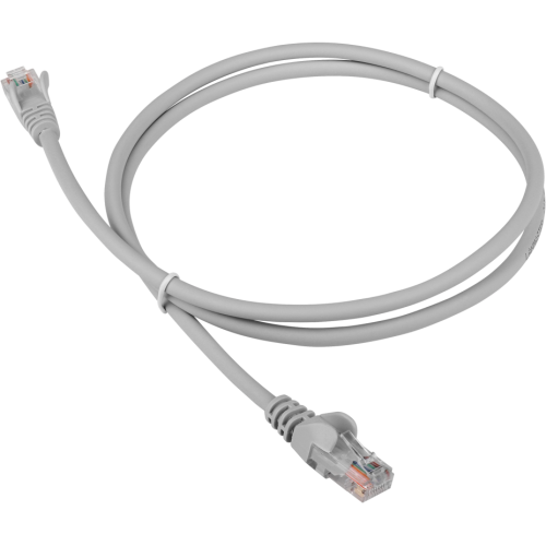 Патч-корд LANMASTER (LAN-PC45/U5E-15-GY) LSZH UTP кат.5e, 15 м, серый