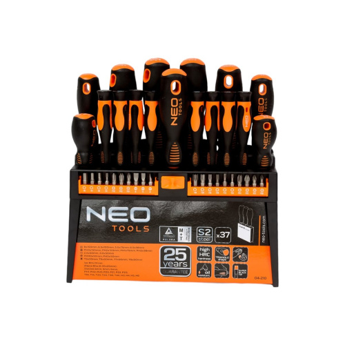 Набор отверток NEO Tools 04-210 + насадки, 37 шт.