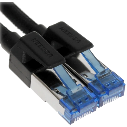 Кабель UGREEN NW153 (30800) Cat8 CLASSⅠF/FTP Round Ethernet Cable With Braid 20m Black