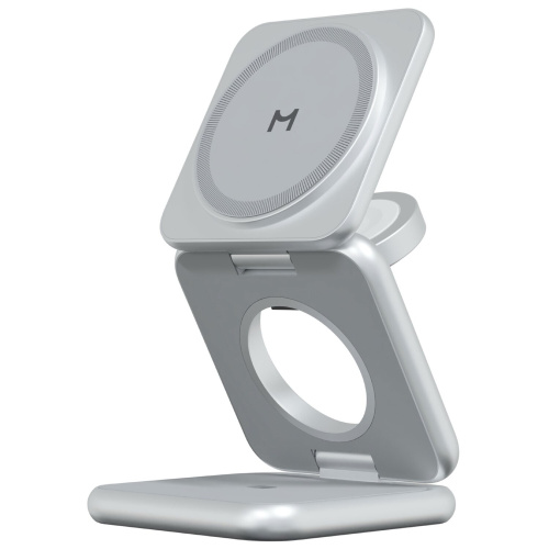 Беспроводное зарядное устройство Magssory WCH043 Fold для Samsung серебро