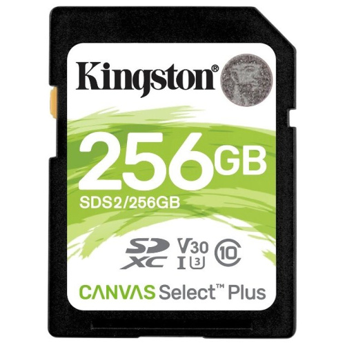 Карта памяти Kingston SDS2/256GB SDHC Canvas Select Plus 256GB UHS-I Class U3 V30