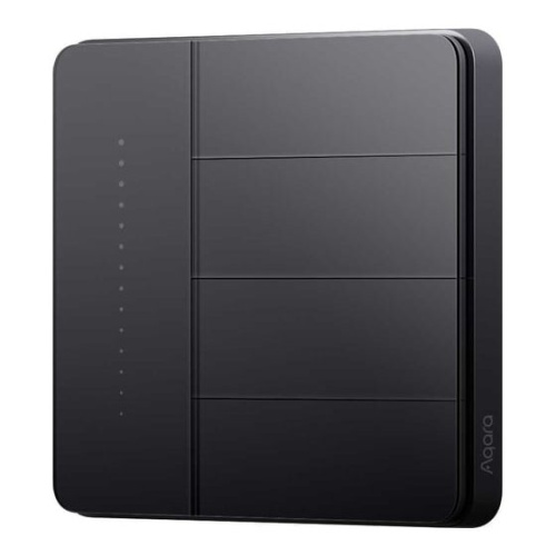 Умный выключатель Aqara Z1 Pro ZNQBKG45LM (ZNQBKG45LM-GR) четырехклавишный графитовый