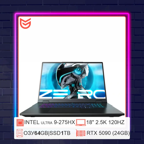 18" Ноутбук Thunderobot ZERO 18Pro | Ultra 9 275HX + RTX 5090 | 240Hz 2.5K IPS
