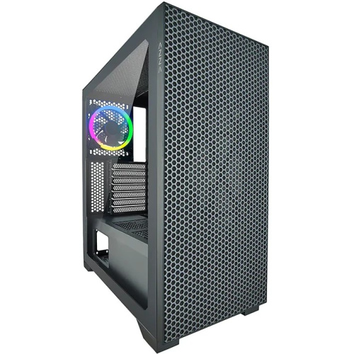 Корпус Azza Hive черный (CSAZ-450 Hive) без БП ATX 8x120mm 5x140mm 2xUSB2.0 1xUSB3.0 audio bott PSU