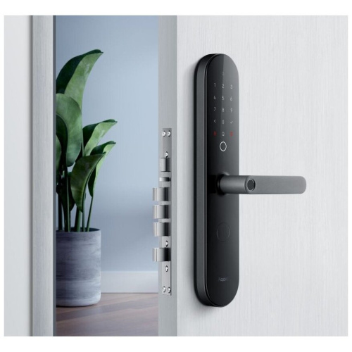 Умный замок Aqara N100 Zigbee врезной разбл.отпеч.паль. черный (ZNMS16LM)