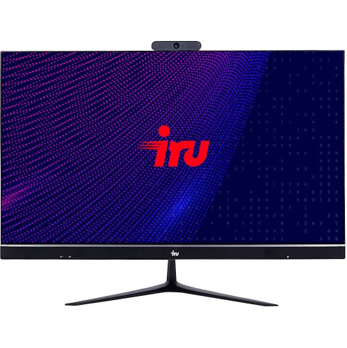 Моноблок IRU Агат 313 (1 851 560) 23.8" Full HD i3 10100 (3.6) 8Gb SSD256Gb UHDG 630 Free DOS GbitEth 120W kb+m черный