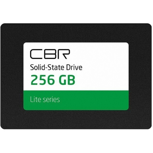 SSD CBR SSD-256GB-2.5-LT22, серия Lite, 256 GB, 2.5", SATA III 6 Gbit/s, SM2259XT, 3D TLC NAND, R/W speed up to 550/520 M