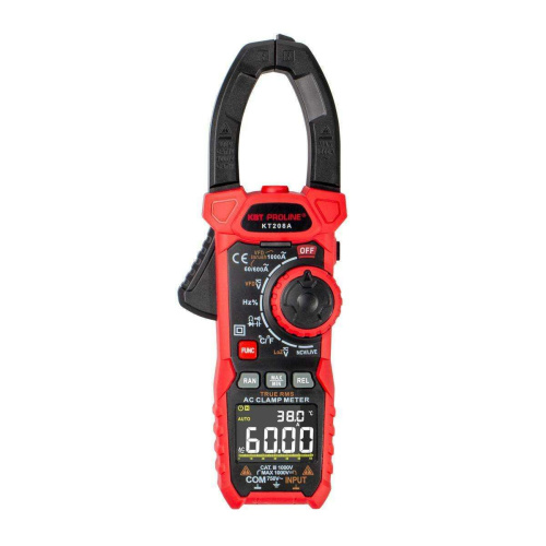 Токовые клещи КВТ KT 208A Proline (79131) цифровые