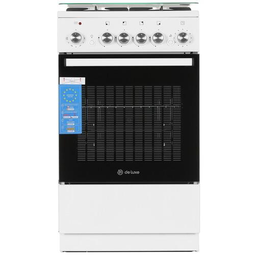 Комбинированная плита De Luxe 5040.40ГЭ (КР) ЧР белый Комбинированная плита De Luxe 5040.40ГЭ (КР) ЧР белый