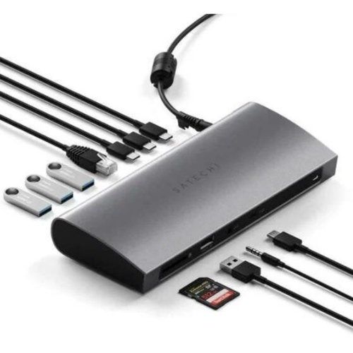 Зарядная док-станция Satechi Thunderbolt 4 EU серый космос