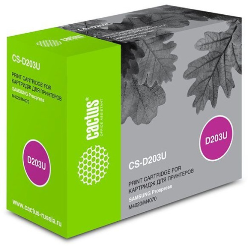 Тонер Картридж Cactus CS-D203U черный для Samsung ProXpress M4020/M4070 (15000стр.)
