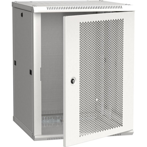 Шкаф коммутационный ITK Linea W (LWR3-18U66-PF) настенный 18U 600x600мм пер.дв.перфор.серый сталь