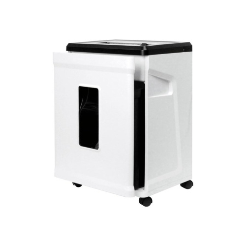 Шредер ГЕЛЕОС УМ26-4, DIN P-4 (4 ур-нь секр.), фрагмент 3,9х35мм, 14-17 лист (70г/м2), CD/пл.карты/скрепки/скобы, 26 литров