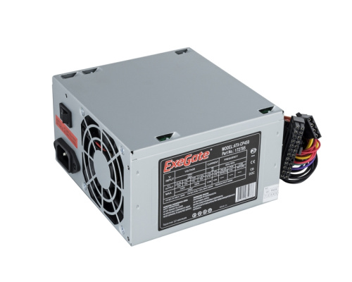 Блок питания Exegate EX172785RUS CP450, ATX, 8cm fan, 24+4pin, 3xSATA, 1xFDD, 2xIDE