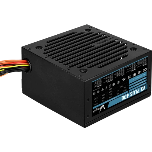 Блок питания FORMULA VX Plus 400 400W (4711401661627) (ATX, 20+4 pin, 1xPCIe 6P, 2xSATA, 2хMolex, 1хFDD, 12cm fan)