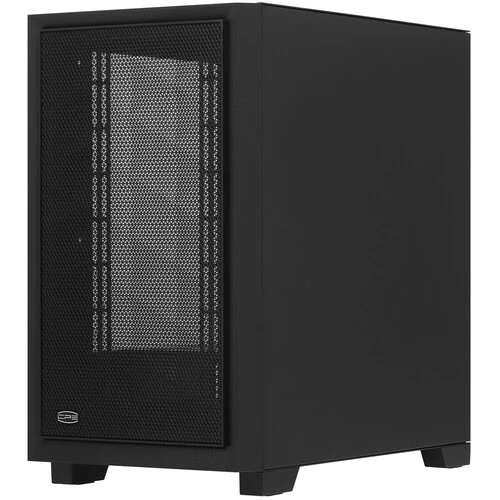 Корпус PcCooler C3D310 BK, без БП, Mesh Mid Tower, Black, TG, 0.6 SPCC, no fans mATX, mITX 165/350/200mm 3x2.5", 2x3.5", 4xPCI 2xUSB-A 3
