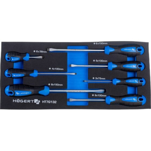 Набор отверток плоских Hoegert Technik HT7G132 7 шт