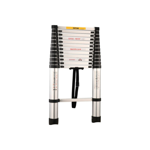 Лестница телескопическая SHTOK 20014 3.8м без чехла