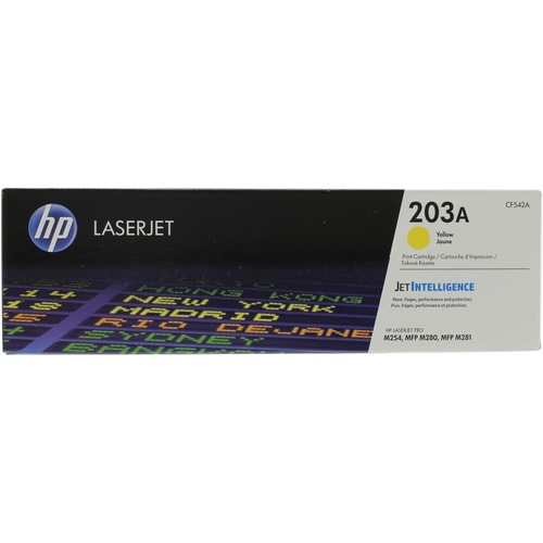Картридж лазерный HP 203A CF542A желтый (1300стр.) для HP M254/280/281