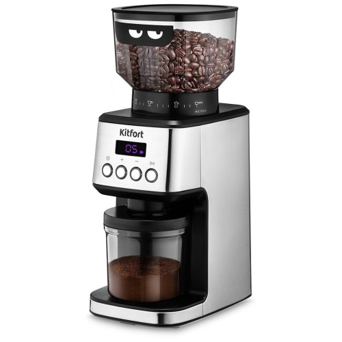 Кофемолка Kitfort КТ-790 нерж/черный
