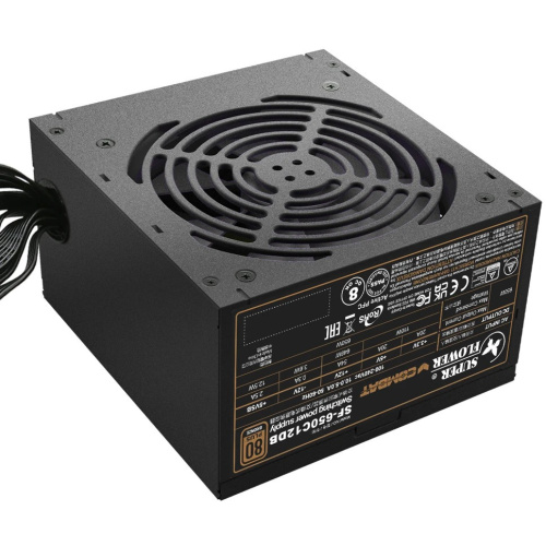 Блок питания Super Flower Combat DB SF-650C12DB 650W DB, ATX, 120mm, 4xSATA, 3xPCI-E(6+2), APFC, 80+ Bronze, non-Modular