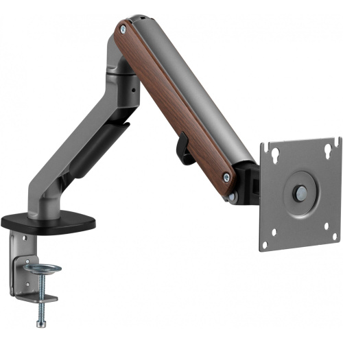 Кронштейн для мониторов Ultramounts UM 734WD серый/коричневый 17"-27" макс.7кг крепление к столешнице поворот и наклон