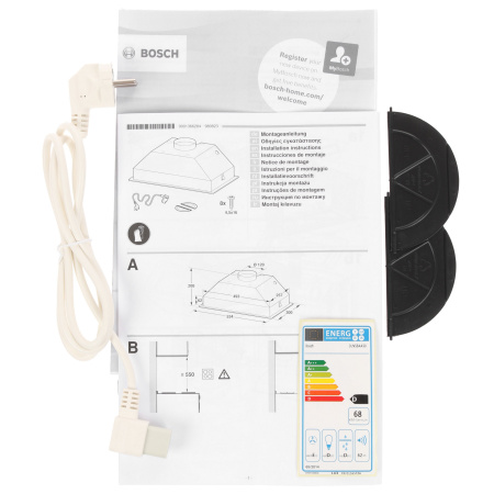 Встраиваемая вытяжка Bosch DLN53AA50