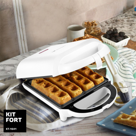 Вафельница Kitfort КТ-1641 белый
