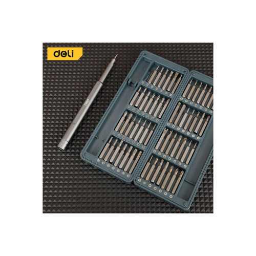 Набор прецизионных отверток Deli DL241057 (отвертка + 56 бит)